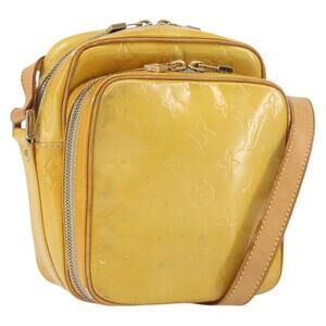 LOUIS VUITTON Monogram Vernis Wooster Shoulder Bag Gris M91036 LV Auth th6463